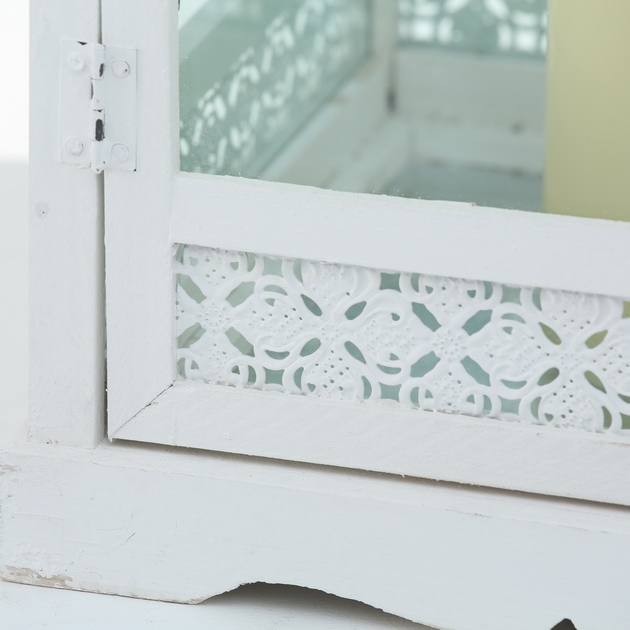 Dřevěná lucerna "Janine" - 81 cm