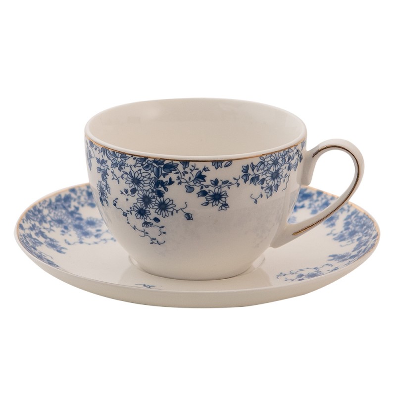Porcelánový šálek s podšálkem - 12 cm