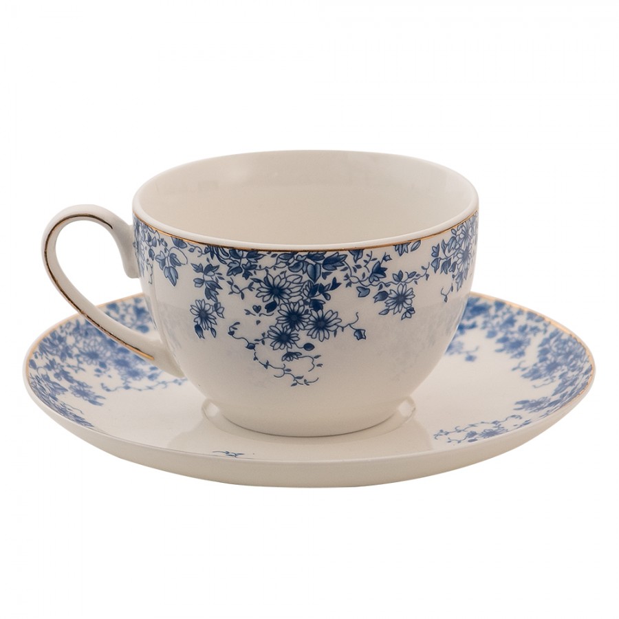 Porcelánový šálek s podšálkem - 12 cm