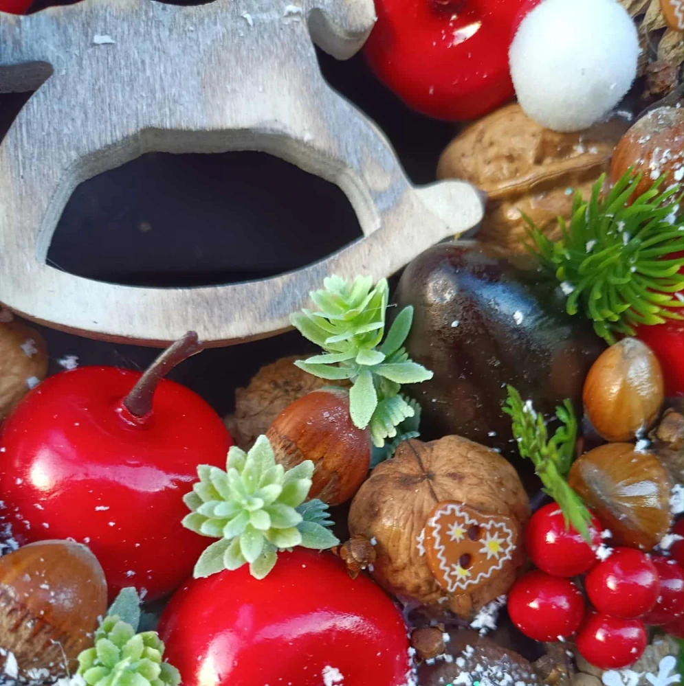 Vánoční věnec - 22 cm "Koníček"