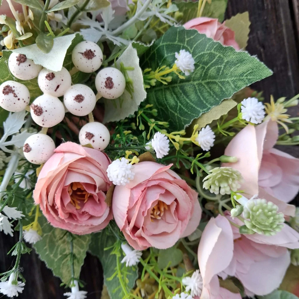 Jarní věnec - 40 cm "Květinky" 