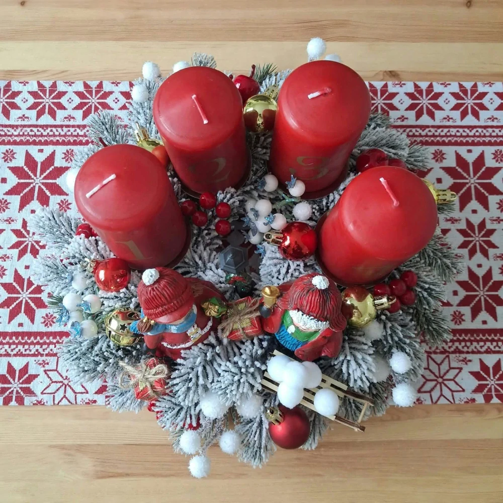 Adventní věnec - 30 cm