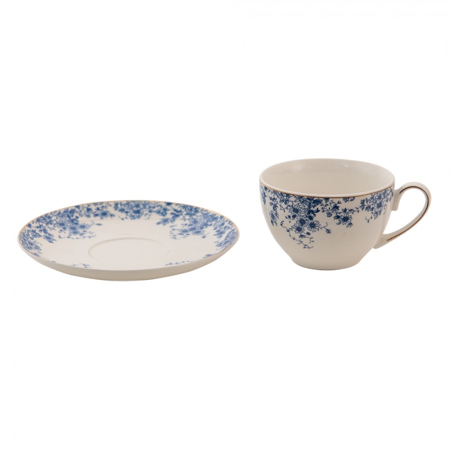 Porcelánový šálek s podšálkem - 12 cm