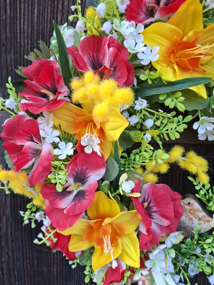 Jarní věnec - 30 cm 