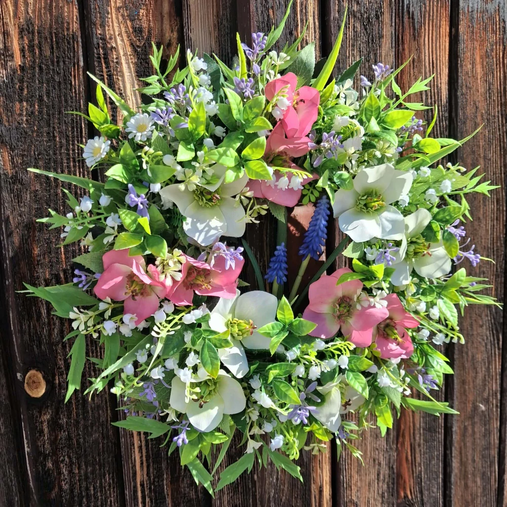 Jarní věnec - 38 cm 