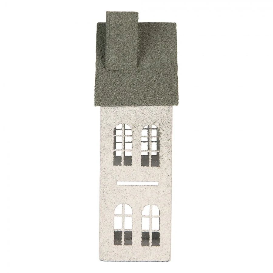 Kovová lucerna domek - 32 cm