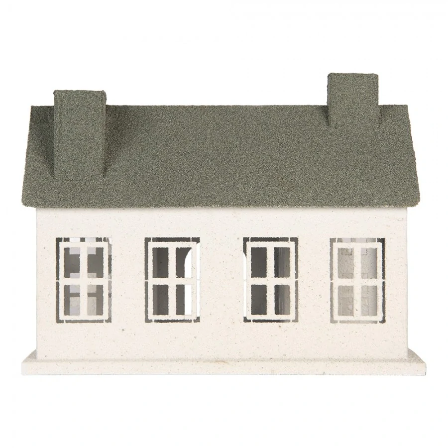 Kovová lucerna domek - 32 cm