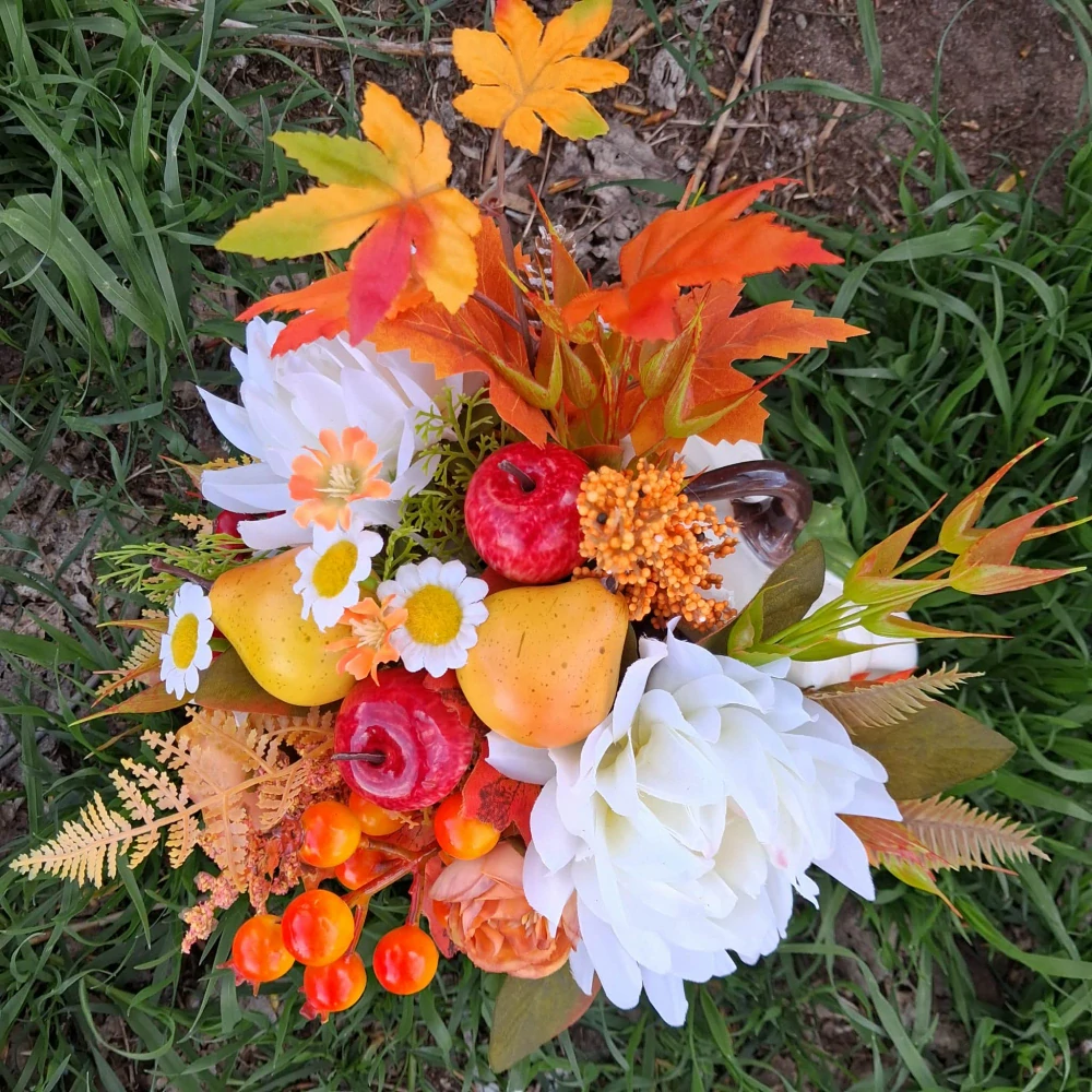 Keramická konvička aranžmá - 26 cm 