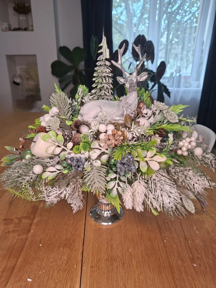 Vánoční svícen - 32 cm "Jelen"