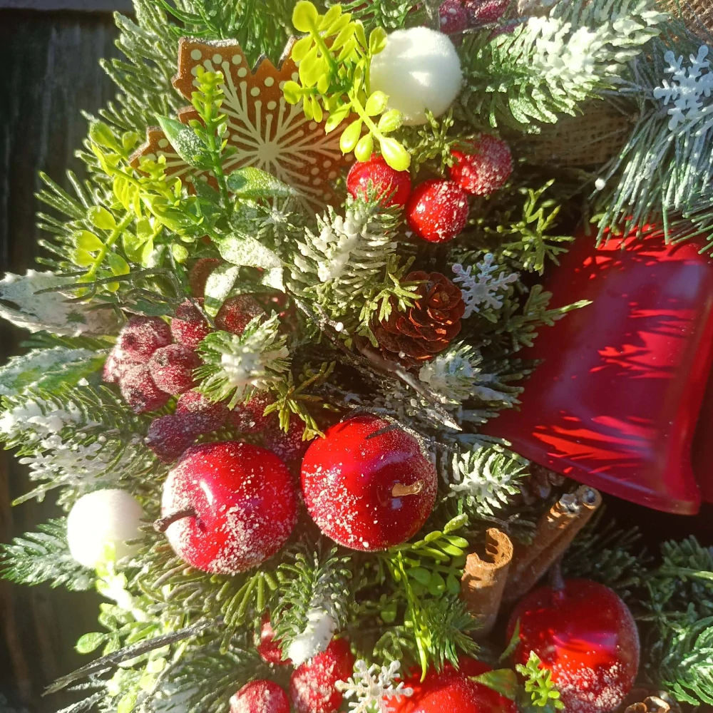 Vánoční věnec - 40 cm "Zvonky"