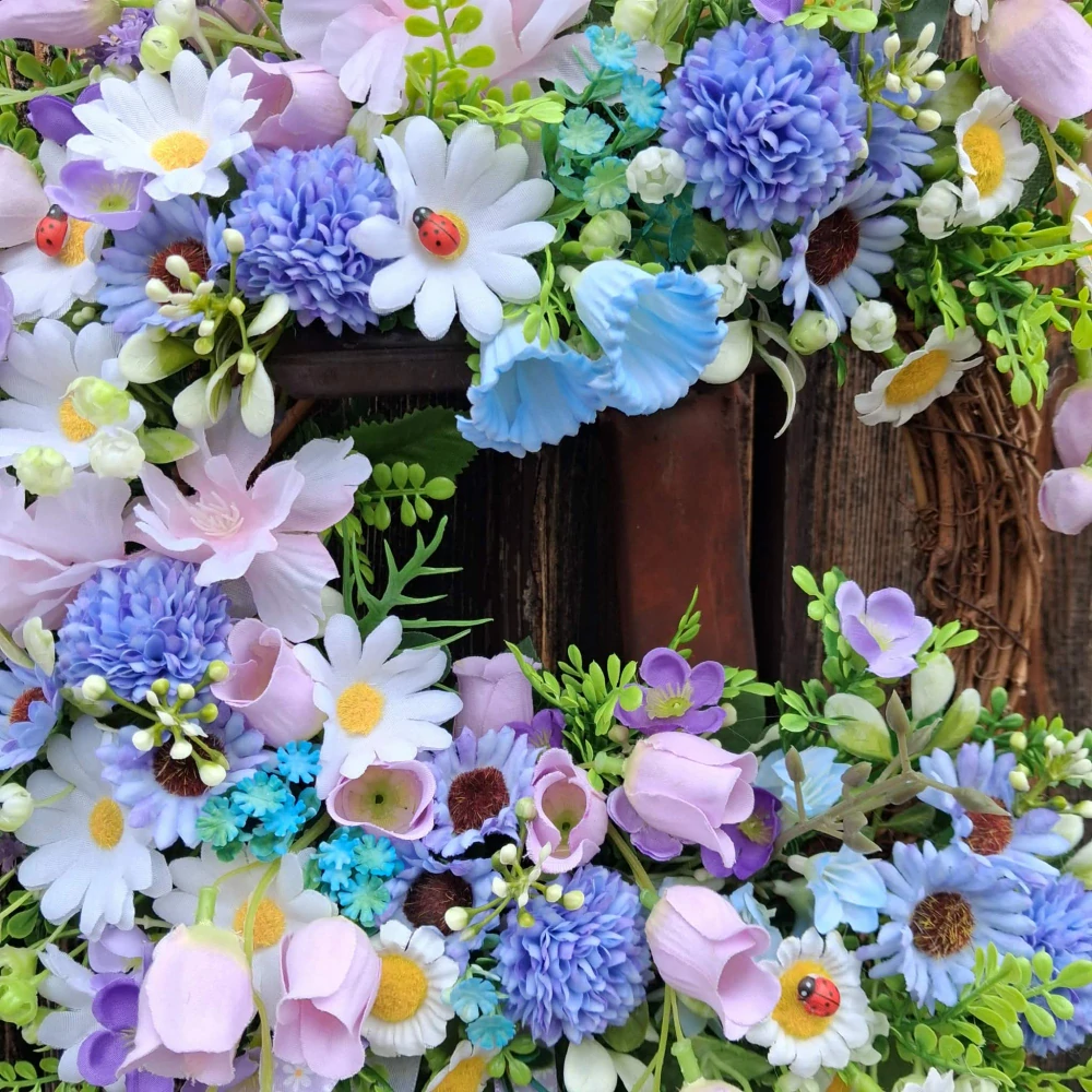 Jarní věnec - 38 cm 