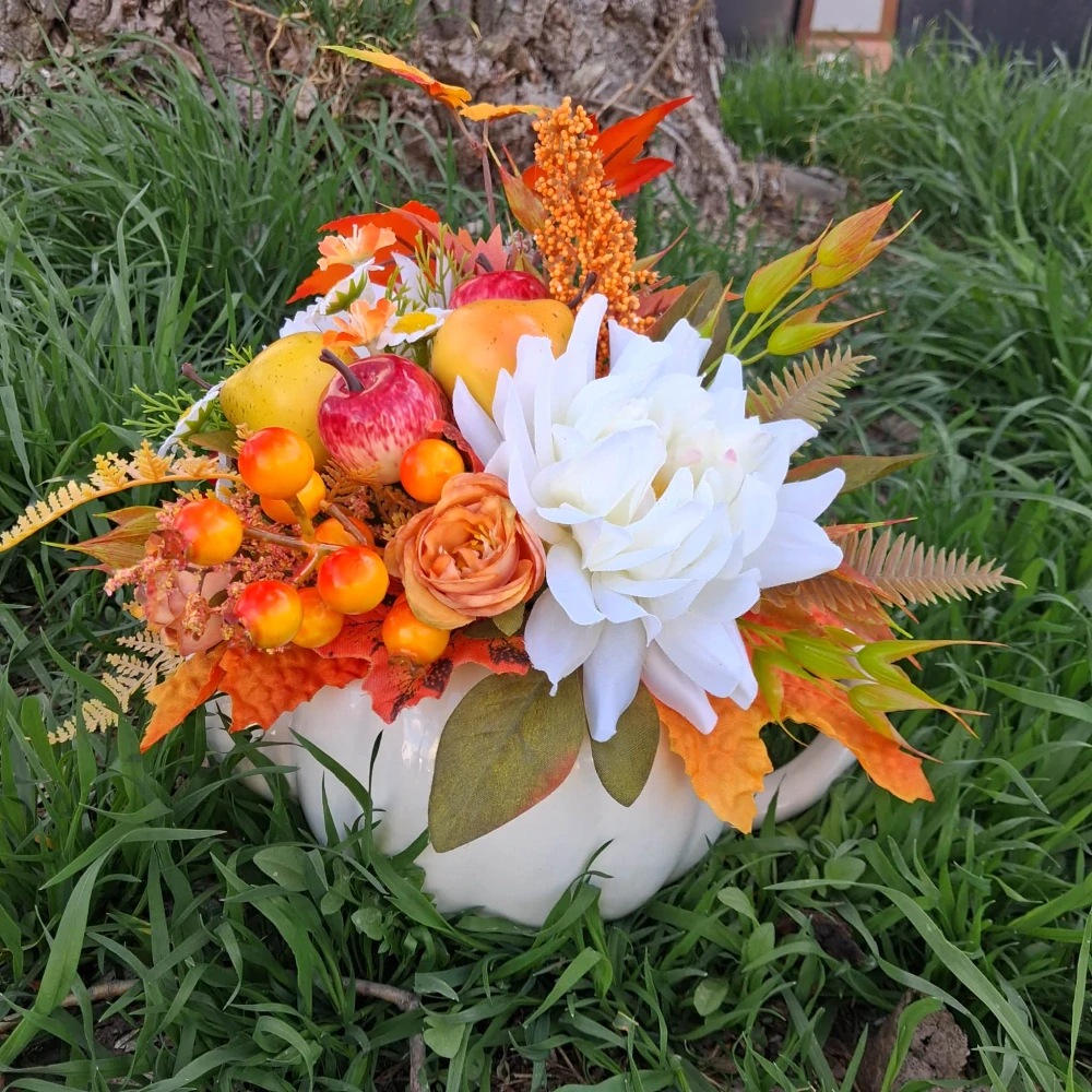 Keramická konvička aranžmá - 26 cm 