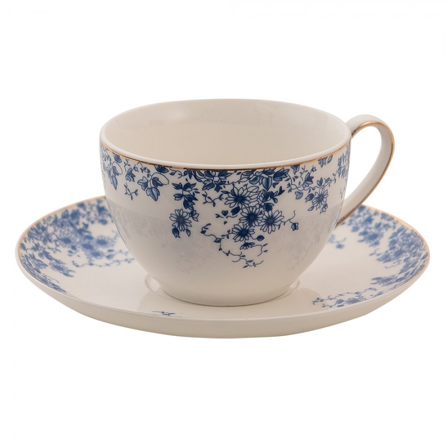 Porcelánový šálek s podšálkem - 12 cm