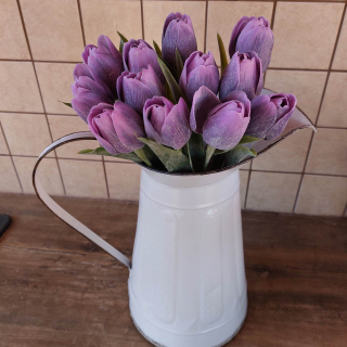 Umělý tulipán - fialový