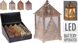 Vánoční LED lucerna - 12 cm