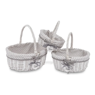 Proutěný koš s uchem 