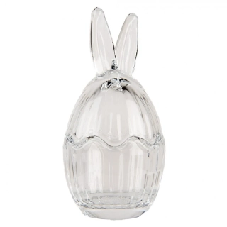 Skleněná dóza "Zajíček" - 11 cm 
