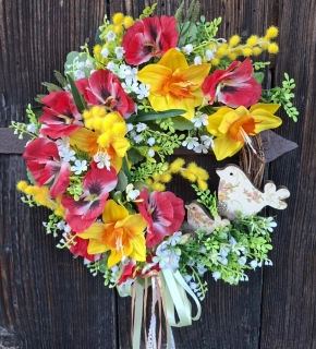 Jarní věnec - 30 cm 