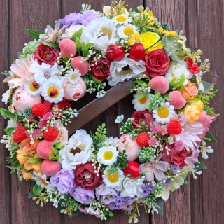 Letní věnec - 35 cm